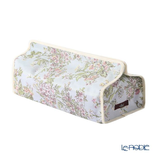 リバティプリント（LIBERTY PRINT）を使用したティッシュカバー セリーヌ ブルー 22.5×11.5×H5cm用 日本製