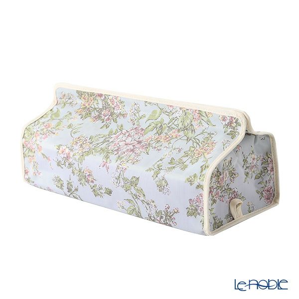 リバティプリント（LIBERTY PRINT）を使用したティッシュカバー セリーヌ ブルー 22.5×11.5×H5cm用 日本製
