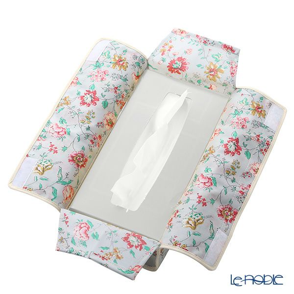 リバティプリント（LIBERTY PRINT）を使用したティッシュカバー クローデット グレー 22.5×11.5×H5cm用 日本製