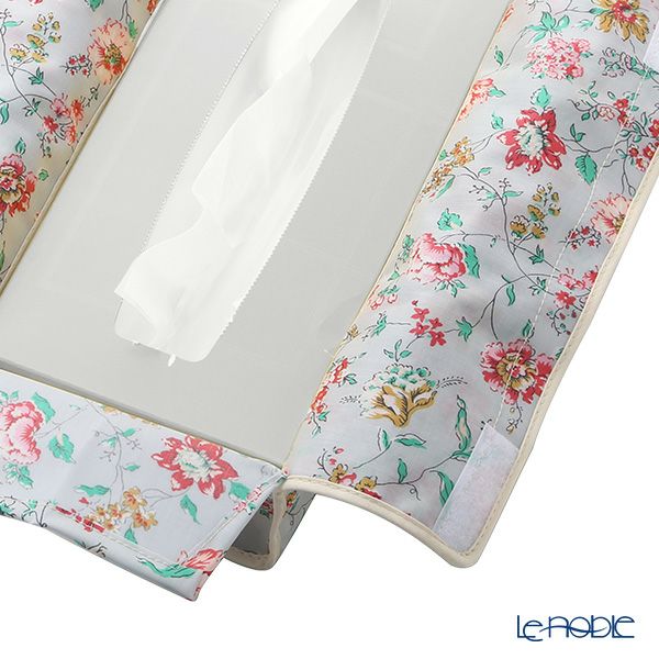 リバティプリント（LIBERTY PRINT）を使用したティッシュカバー クローデット グレー 22.5×11.5×H5cm用 日本製