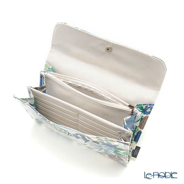 リバティプリント（LIBERTY PRINT）を使用したマルチケース02 シックスティ グリーン 21×15×2cm 日本製