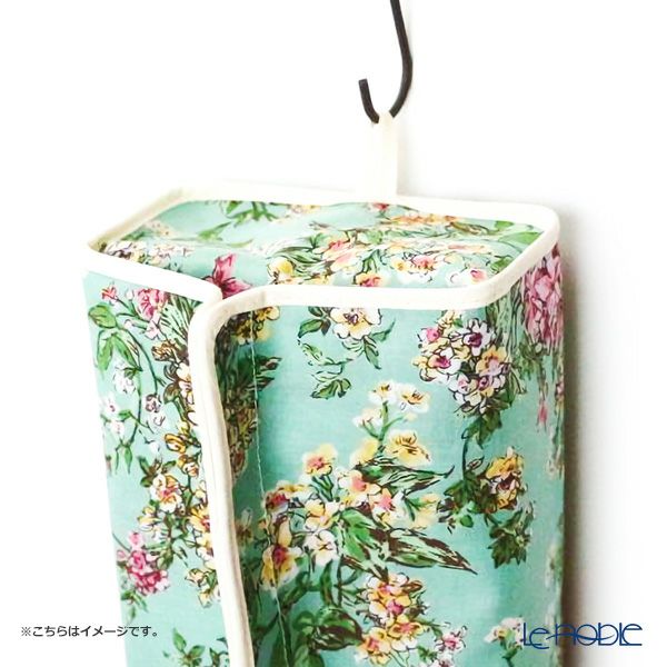 リバティプリント（LIBERTY PRINT）を使用したティッシュカバー リネンガーデン グリーン 22.5×11.5×H5cm用 日本製
