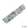 リバティプリント（LIBERTY PRINT）を使用した扇子02 レイチェルメドゥ グリーン チェコビーズチャーム付 共布扇子ケース付