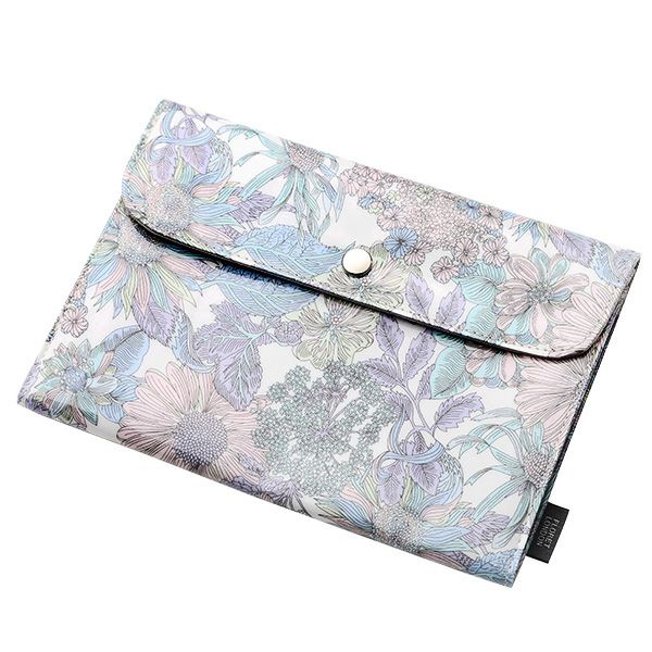 リバティプリント（LIBERTY PRINT）を使用したマルチケース02 アンジェリカ・ガーラ ラベンダー 21×15×2cm 日本製