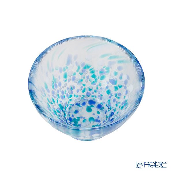 津軽びいどろ 盃コレクション あじさい ブルー F-49783