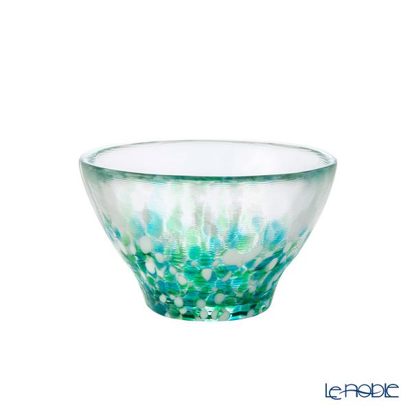 津軽びいどろ 盃コレクション みずばしょう グリーン F-49784 85ml