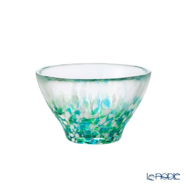 津軽びいどろ 盃コレクション みずばしょう グリーン F-49784 85ml