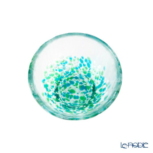 津軽びいどろ 盃コレクション みずばしょう グリーン F-49784 85ml