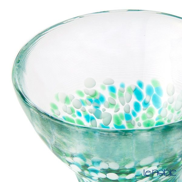 津軽びいどろ 盃コレクション みずばしょう グリーン F-49784 85ml