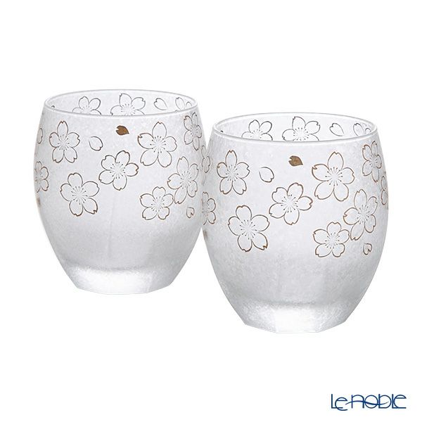 石塚硝子 プレミアムニッポンテイスト 桜 オールド ペア 345ml S-6062