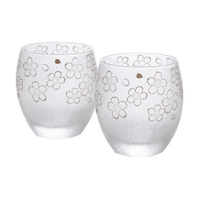 石塚硝子 プレミアムニッポンテイスト 桜 オールド ペア 345ml S-6062