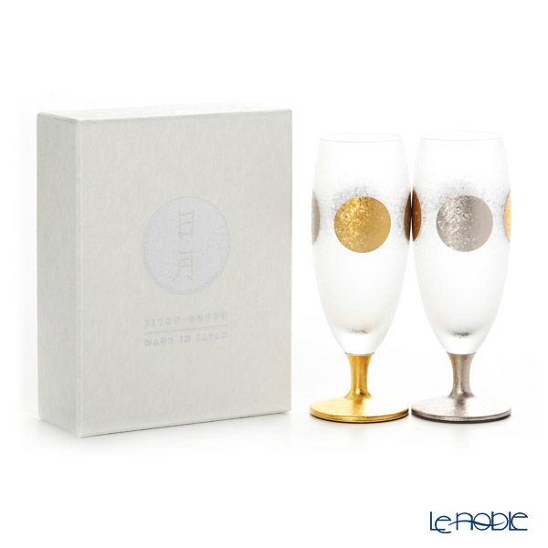 石塚硝子 プレミアムニッポンテイスト 日月（じつげつ） ショートステム ペア 125ml S-6255