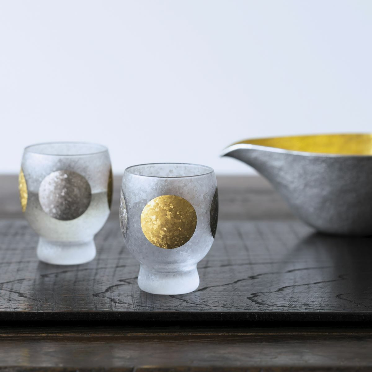 石塚硝子 プレミアムニッポンテイスト 日月（じつげつ） サケグラス ペア 145ml S-6310