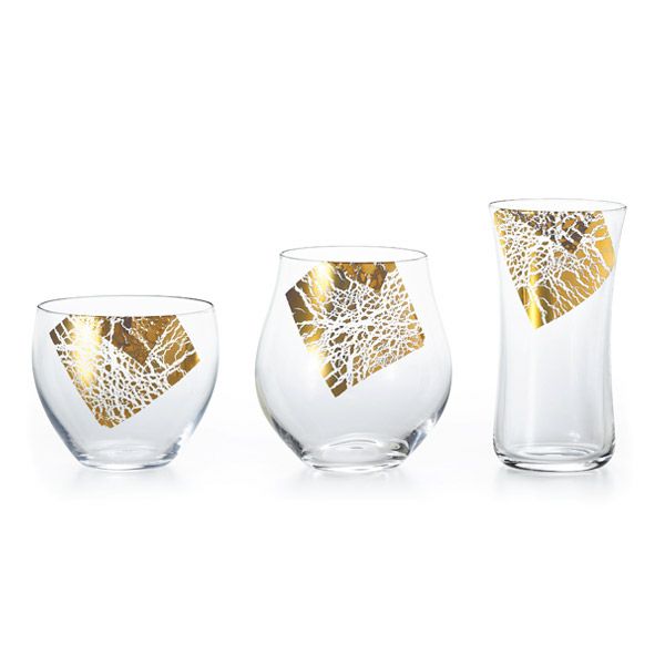 石塚硝子 クラフトサケグラス 金羅凛（きらり） 酒器3種揃え 木箱入 S-6312 2019年度グッドデザイン賞受賞商品