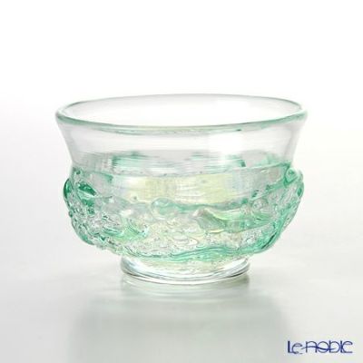 津軽びいどろ 秋村実工房 F-79448 花器（フラワーベース）小 金彩秋風