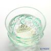 津軽びいどろ 秋村実工房 12ヶ月コレクション 盃 5月 新緑 グリーン／クリア F-62200
