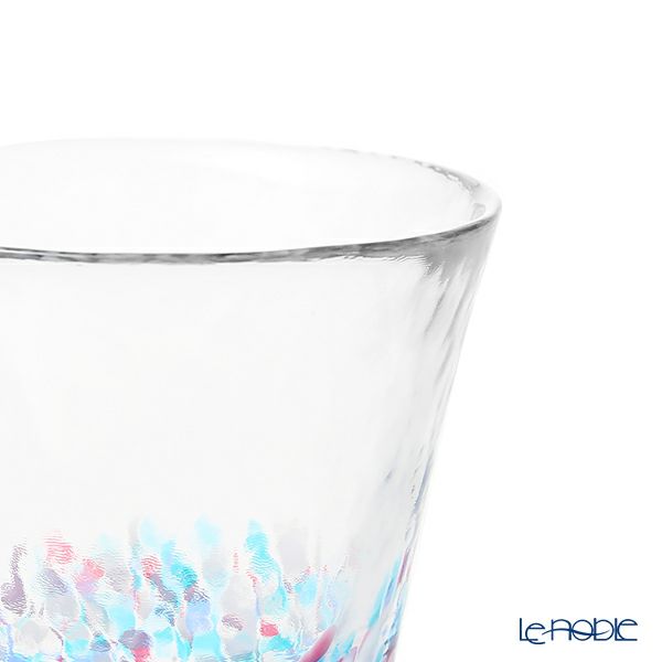 津軽びいどろ にほんの色 舞う桜と春の空 グラスペア （ふうけい）260ml FS-62505