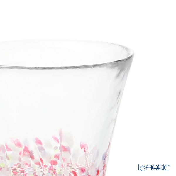 津軽びいどろ にほんの色 舞う桜と春の空 グラスペア （ふうけい）260ml FS-62505