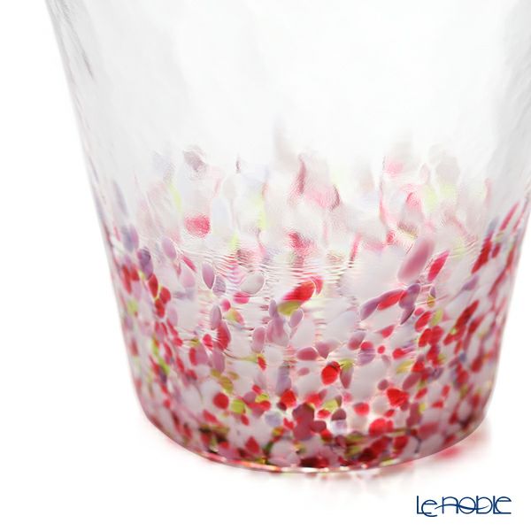 津軽びいどろ にほんの色 舞う桜と春の空 グラスペア （ふうけい）260ml FS-62505