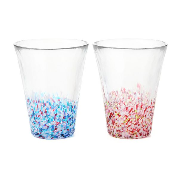 津軽びいどろ にほんの色 舞う桜と春の空 タンブラーペア （ふうけい） 305ml FS-62506