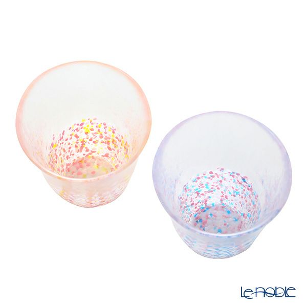 津軽びいどろ さくらさくら 菜の花と青い空 SAKURAグラスペア 320ml FS-62509