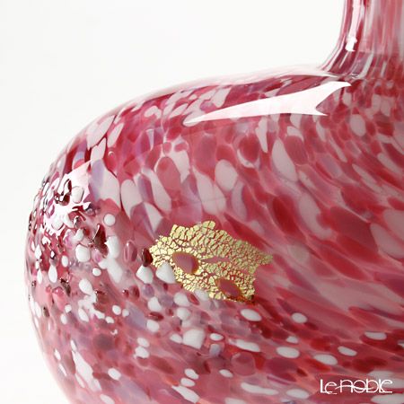 津軽びいどろ 花器 弘前桜 花あかり F-71164