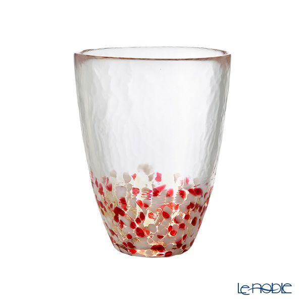 津軽びいどろ 津軽自然色りんご 赤りんご タンブラー 300ml F-71245