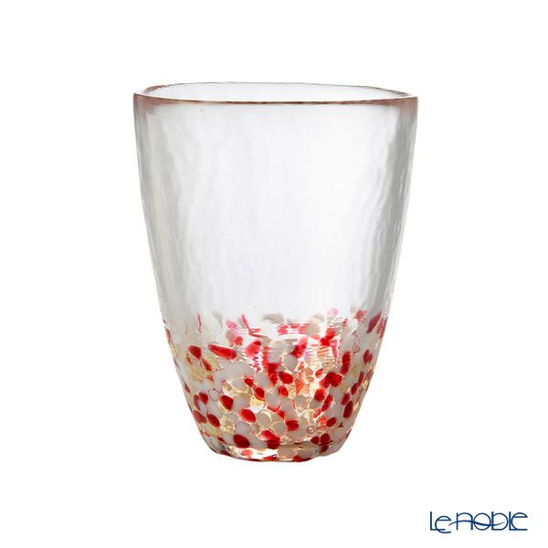 津軽びいどろ 津軽自然色りんご 赤りんご タンブラー 300ml F-71245