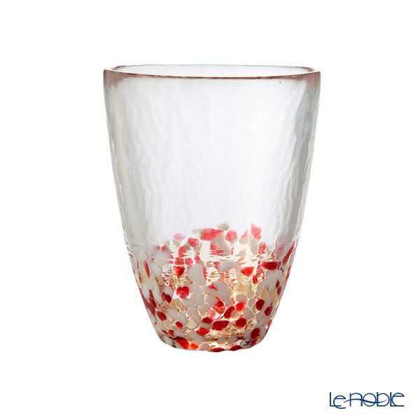 津軽びいどろ 津軽自然色りんご 赤りんご タンブラー 300ml F-71245