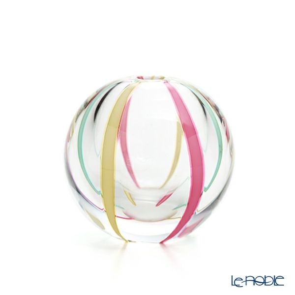 津軽びいどろ 一輪挿し／花瓶 彩手毬（いろてまり） 弥生 F-71262