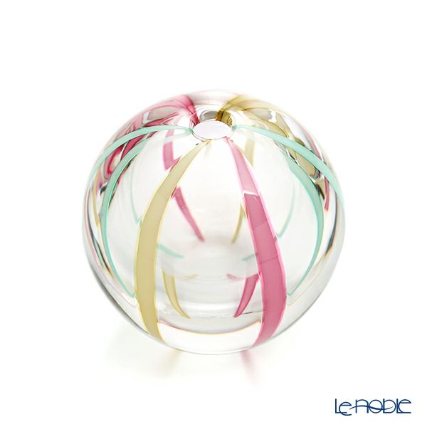 津軽びいどろ 一輪挿し／花瓶 彩手毬（いろてまり） 弥生 F-71262