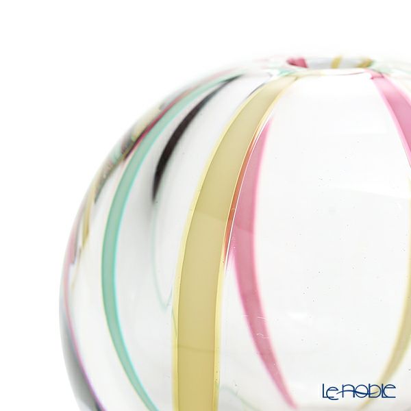 津軽びいどろ 一輪挿し／花瓶 彩手毬（いろてまり） 弥生 F-71262