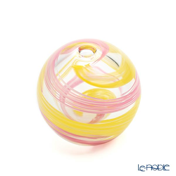 津軽びいどろ 一輪挿し／花瓶 彩手毬（いろてまり）桜風 F-71265