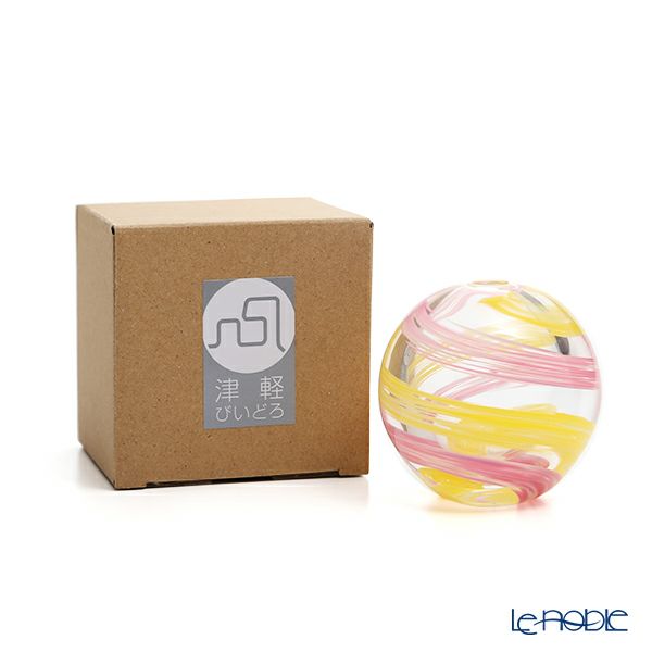 津軽びいどろ 一輪挿し／花瓶 彩手毬（いろてまり）桜風 F-71265