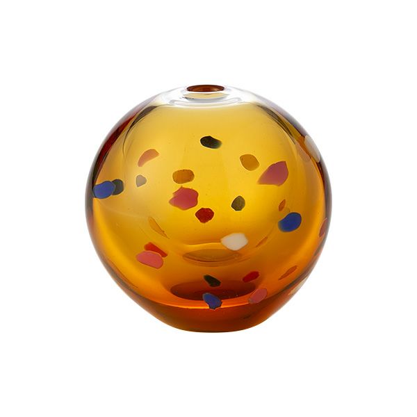 津軽びいどろ 一輪挿し／花瓶 彩手毬（いろてまり） 夕雲 F-71267