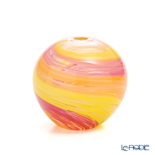 津軽びいどろ 一輪挿し／花瓶 彩手毬（いろてまり）花雲 F-71268