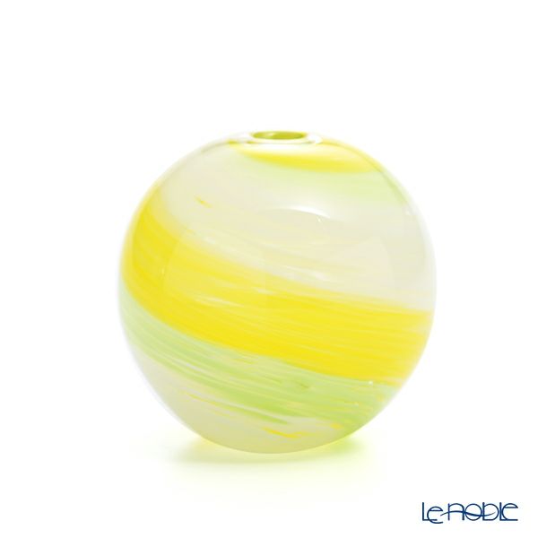 津軽びいどろ 一輪挿し／花瓶 彩手毬（いろてまり）若草 F-71269