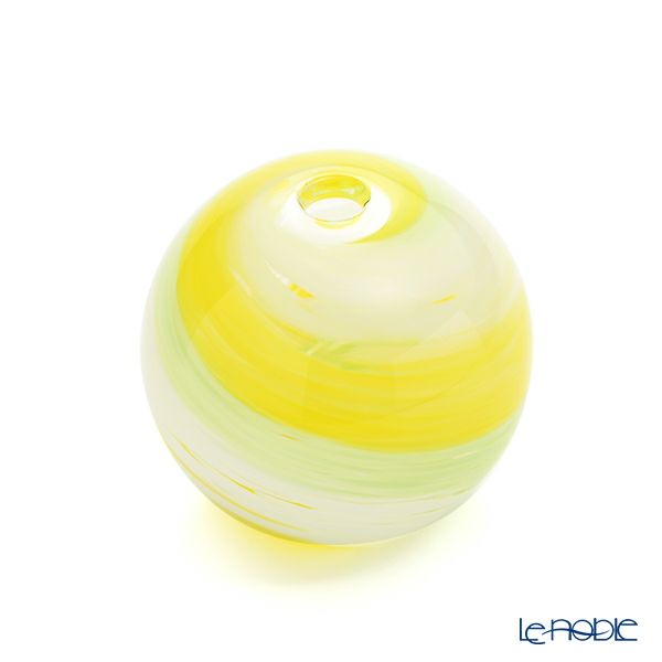 津軽びいどろ 一輪挿し／花瓶 彩手毬（いろてまり）若草 F-71269