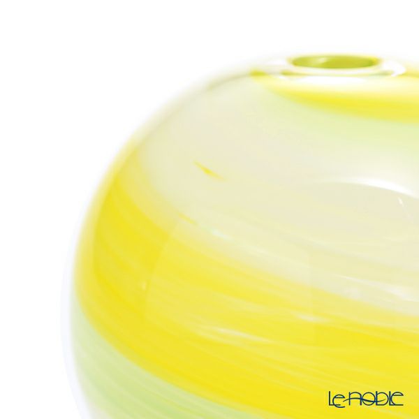 津軽びいどろ 一輪挿し／花瓶 彩手毬（いろてまり）若草 F-71269