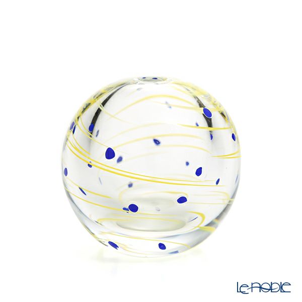 津軽びいどろ 一輪挿し／花瓶 彩手毬（いろてまり）星月夜 F-71270