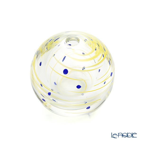 津軽びいどろ 一輪挿し／花瓶 彩手毬（いろてまり）星月夜 F-71270