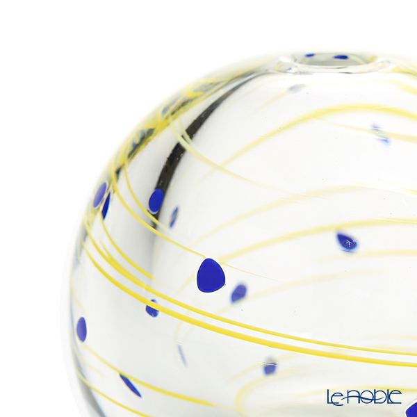 津軽びいどろ 一輪挿し／花瓶 彩手毬（いろてまり）星月夜 F-71270