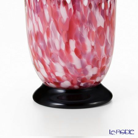 津軽びいどろ 黒重ね花器 弘前桜 花あかり F-71436