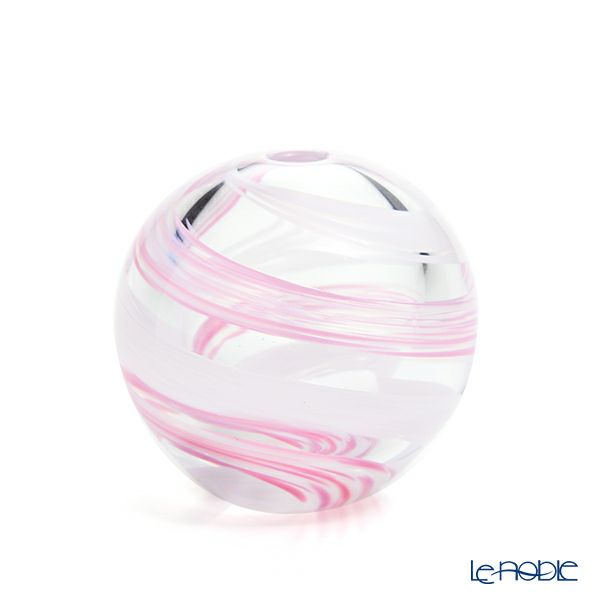 津軽びいどろ 一輪挿し／花瓶 花紀行 桜流し F-71662