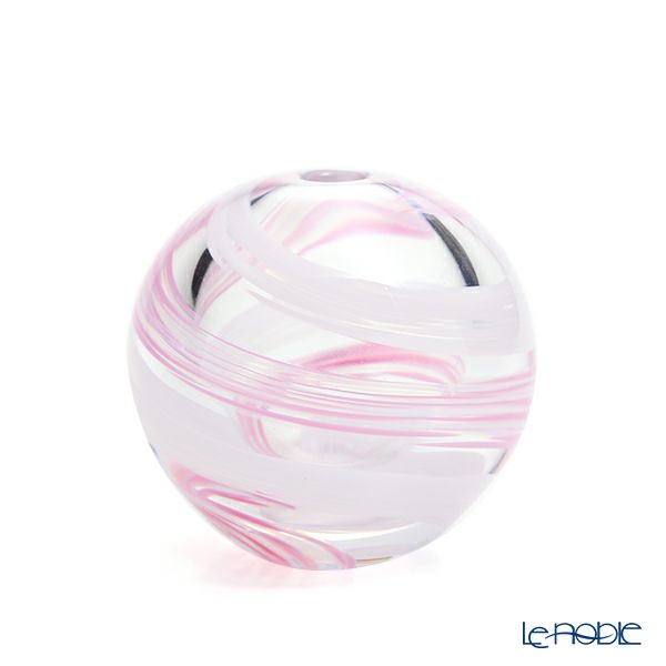 津軽びいどろ 一輪挿し／花瓶 花紀行 桜流し F-71662