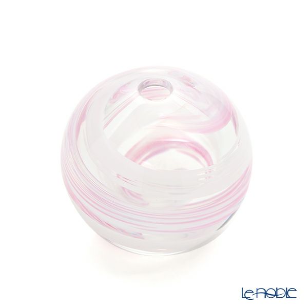 津軽びいどろ 一輪挿し／花瓶 花紀行 桜流し F-71662