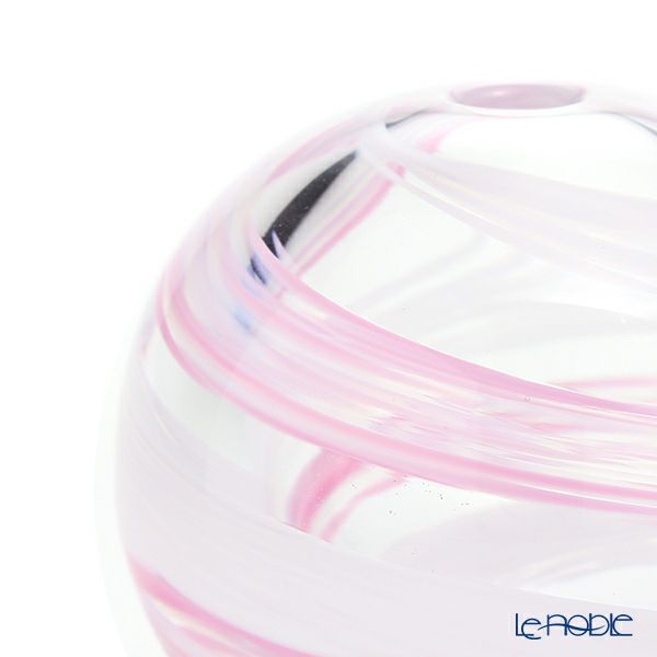 津軽びいどろ 一輪挿し／花瓶 花紀行 桜流し F-71662