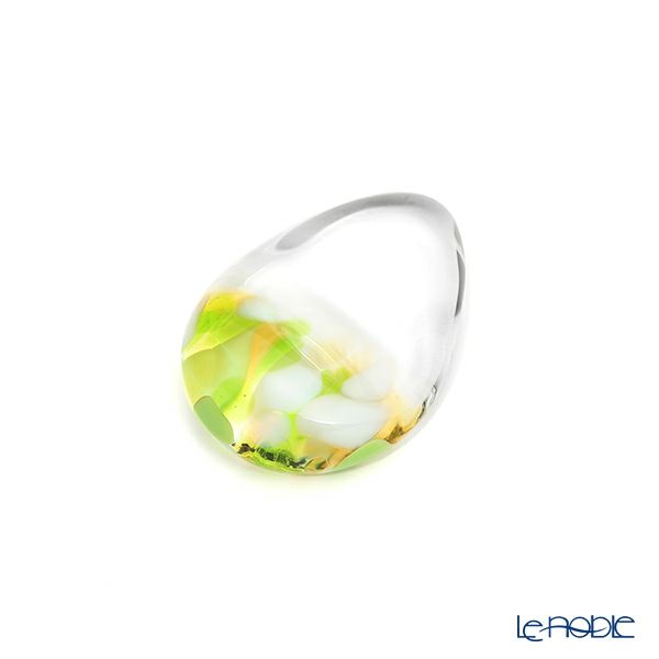 津軽びいどろ 箸置き 青りんご しずく（単品）F-71763