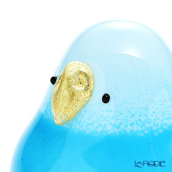 石塚硝子 わたしの家族 オブジェ セキセイ 丸 あお F-71974