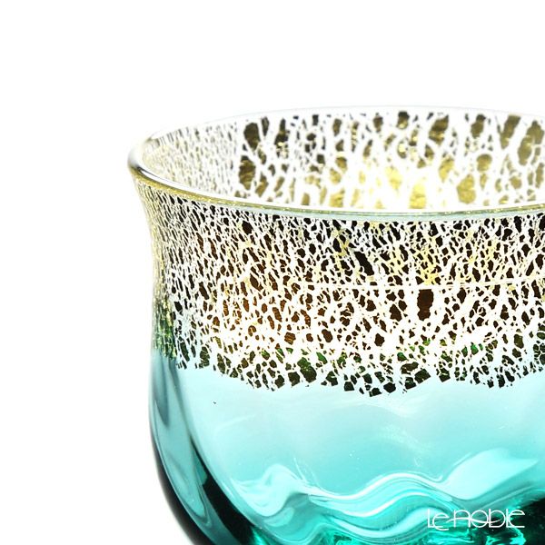 津軽びいどろ 酒器セット トルコ 酒つぎ×1＋ぐい呑み×2 FS-75549